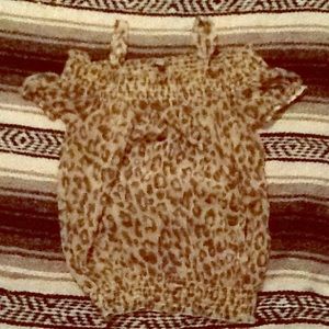Guess leopard top